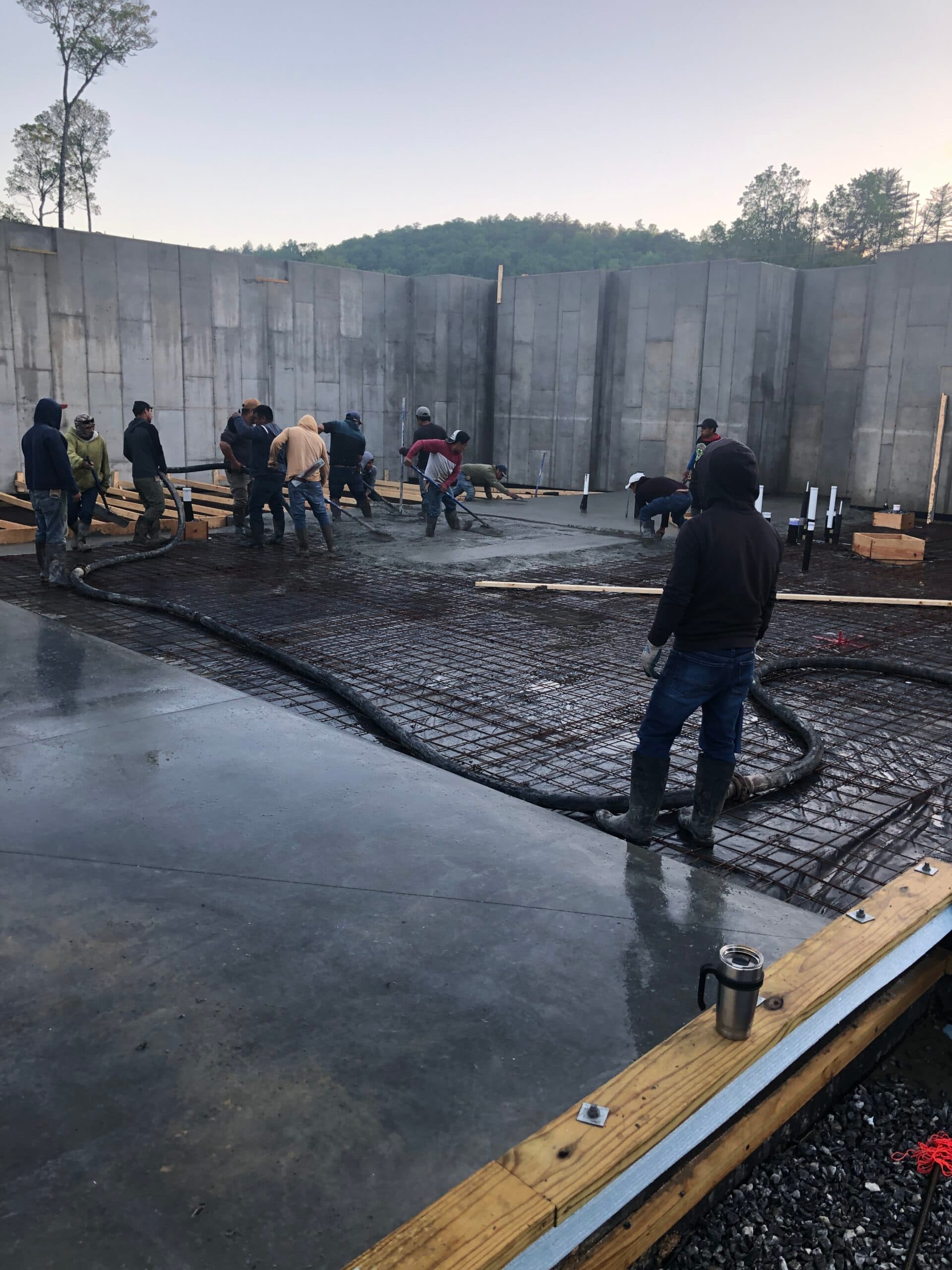 Concrete foundation