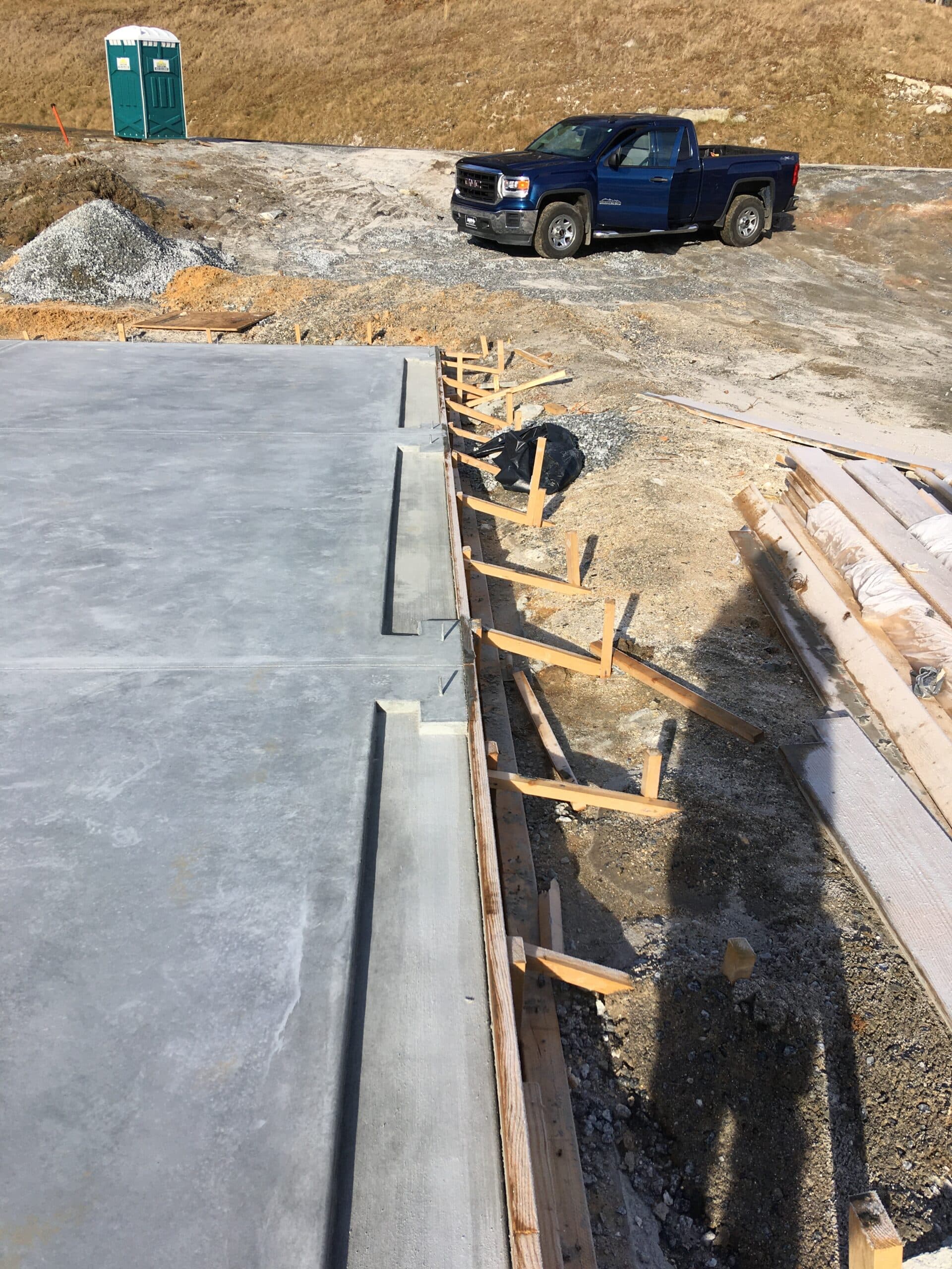 Garage slab