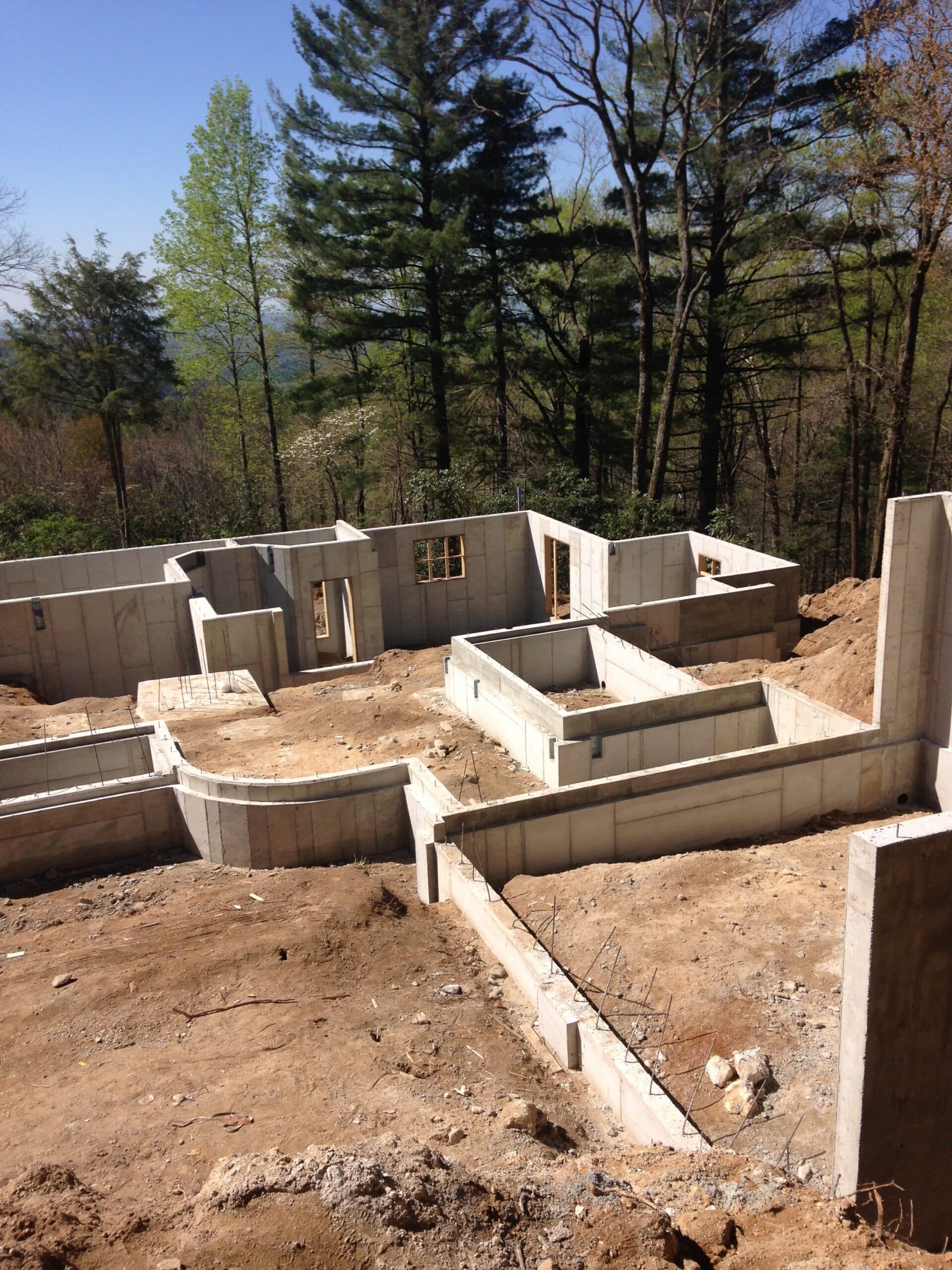 Concrete foundation work